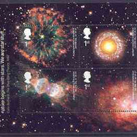 Great Britain 2002 Astronomy perf m/sheet containing 4 values unmounted mint SG MS 2315