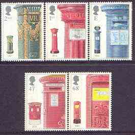 Great Britain 2002 Pillar Boxes perf set of 5 unmounted mint SG 2316-20