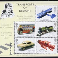 Great Britain 2003 Transport of Delight (Toys) perf m/sheet containing set of 5 values unmounted mint, SG MS 2402