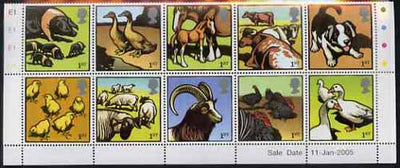 Great Britain 2005 Farm Animals perf set of 10 unmounted mint SG 2502-11