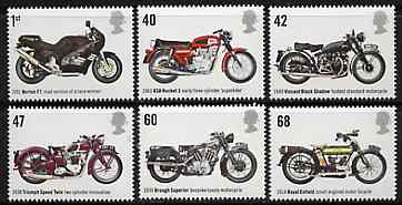Great Britain 2005 Motorcycles perf set of 6 unmounted mint