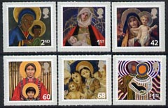 Great Britain 2005 Christmas self adhesive set of 6 unmounted mint