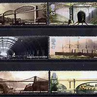 Great Britain 2006 Brunel Birth Bicentenary perf set of 6 unmounted mint SG 2607-12