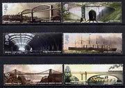 Great Britain 2006 Brunel Birth Bicentenary perf set of 6 unmounted mint SG 2607-12