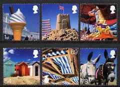 Great Britain 2007 Beside the Seaside perf set of 6 unmounted mint SG 2734-39