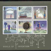 Great Britain 2007 World of Invention perf m/sheet unmounted mint, SG MS 2727