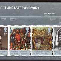 Great Britain 2008 The House of Lancaster & York perf m/sheet unmounted mint