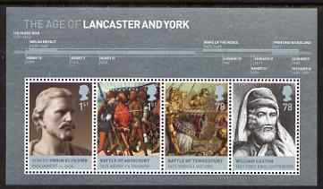 Great Britain 2008 The House of Lancaster & York perf m/sheet unmounted mint