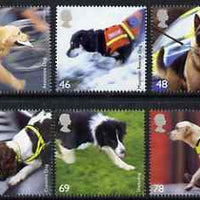 Great Britain 2008 Working Dogs perf set of 6 unmounted mint SG 2806-11