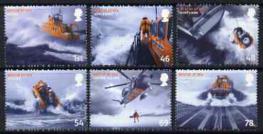 Great Britain 2008 Rescue at Sea perf set of 6 (with Morse-code perfs) unmounted mint SG 2825-30