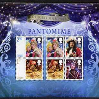 Great Britain 2008 Christmas - Pantomine perf m/shet unmounted mint SG MS 2882
