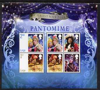 Great Britain 2008 Christmas - Pantomine perf m/shet unmounted mint SG MS 2882
