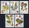 Russia 1985 Plants of Siberia set of 5 unmounted mint, SG 5577-81, Mi 5528-32*