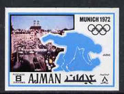 Ajman 1971 Judo 8dh from Munich Olympics imperf set of 20, Mi 732B unmounted mint