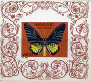 Nagaland 1971 Butterfly (Helena Birdwing) imperf Miniature sheet (2ch value) opt'd PRE-OLYMPIC GAMES, MUNICH 1972 unmounted mint
