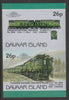 Davaar Island 1983 Locomotives #1 Canadian National Class V1-a loco No.9000 26p imperf se-tenant pair overprinted SPECIMEN unmounted mint