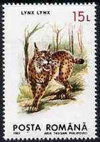 Rumania 1993 Lynx from Protected Animals set of 6 unmounted mint, SG 5528, Mi 4896*