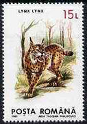 Rumania 1993 Lynx from Protected Animals set of 6 unmounted mint, SG 5528, Mi 4896*