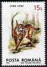 Rumania 1993 Lynx from Protected Animals set of 6 unmounted mint, SG 5528, Mi 4896*