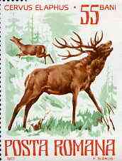 Rumania 1977 Deer from Endangered Animals set unmounted mint, SG 4284, Mi 3417*