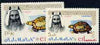 Ajman 1964 Tortoise perf set of 2 values from 'Postage' def set unmounted mint SG 5 & 14
