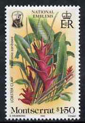 Montserrat 1985 Lobster Claw $1.50 from National Emblems Flora & Fauna set unmounted mint, SG 629*