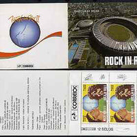 Brazil 1991 'Rock in Rio' booklet containing pane of six se-tenant pairs SG 2463-64