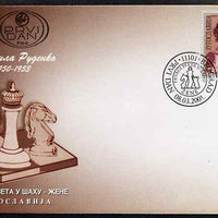 Yugoslavia 2001 Women World Chess Champions - Ludmila Rudenko 10d on illustrated unaddressed cover with special first day cancel, SG 3288