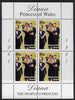 Steep Holm 1997 Diana, The People's Princess perf sheetlet containing 4 x 50p values unmounted mint