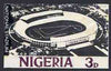 Nigeria - Original artwork probably intended for the 1961 definitive series - showing National Stadium (3d value) by unknown artist in black and white,,8" x 5" mounted on board