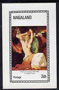 Nagaland 1972 Paintings of Nudes imperf souvenir sheet (2ch value) La Toilette d'Esther by Theodore Chasseriau, unmounted mint