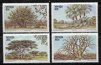 Venda 1983 Indigenous Trees #2 set of 4 unmounted mint, SG 79-82*