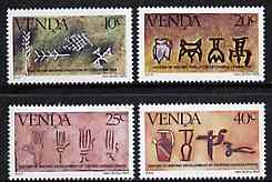 Venda 1984 History of Writing #3 set of 4 unmounted mint, SG 87-90*