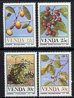 Venda 1984 Food from the Veld #1 set of 4 unmounted mint, SG 111-14*