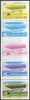 St Thomas & Prince Islands 1980 Airships 8Db (Ville de Lucerne) set of 5 imperf progressive proofs comprising blue and magenta single colours, blue & magenta and black & yellow composites plus all four colours unmounted mint