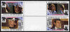 Tuvalu - Nukulaelae 1986 Royal Wedding (Andrew & Fergie) $1 perf tete-beche inter-paneau gutter block of 4 (2 se-tenant pairs) overprinted SPECIMEN in silver (Italic caps 26.5 x 3 mm) unmounted mint from Printer's uncut proof sheet