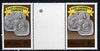 St Vincent 1987 East Caribbean Currency 6c value in unfolded gutter pair from uncut (Format) archive proof sheet, unmounted mint as SG 1099