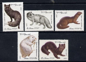 Russia 1980 Fur Bearing Animals set of 5 unmounted mint, SG 5008-12, Mi 4968-72*
