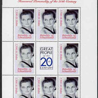 Somaliland 2000 Honoured Personality of the 20th Century - Princess Diana perf sheetlet containing 8 values plus label, unmounted mint. Note this item is privately produced and is offered purely on its thematic appeal