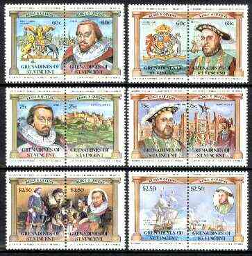 St Vincent - Grenadines 1984 British Monarchs (Leaders of the World) set of 12 unmounted mint, SG 255-66