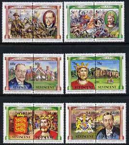 St Vincent 1984 British Monarchs (Leaders of the World) set of 12 unmounted mint, SG 776-87