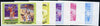 St Vincent - Bequia 1984 Olympics (Leaders of the World) 60c (Netball & Basketball) set of 5 imperf se-tenant progressive colour proof pairs comprising two individual colours, two 2-colour composites plus all 4-colour final design unmounted mint