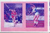 St Vincent - Bequia 1984 Olympics (Leaders of the World) 10c (Javelin) imperf se-tenant progressive colour proof pair in magenta & blue only unmounted mint