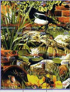 Sakha (Yakutia) Republic 1998 Birds & Animals composite sheet containing 9 values unmounted mint
