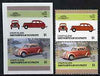 St Vincent - Union Island 1986 Cars #4 (Leaders of the World) 60c (1924 Fiat) full colour die proof on Cromalin plastic card (ex archives) plus issued stamp