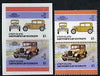 St Vincent - Union Island 1986 Cars #4 (Leaders of the World) $3 (1928 Ford Model 'A') full colour die proof on Cromalin plastic card (ex archives) plus issued stamp
