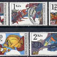 Czechoslovakia 1975 Aquarium Fish set of 5 unmounted mint, SG 2222-26, Mi 2260-64*