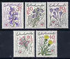Czechoslovakia 1979 Anniversary of Mountain Rescue Service (Alpine Plants) set of 5 unmounted mint, SG 2455-59, Mi 2494-98