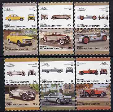St Vincent - Bequia 1986 Cars #6 (Leaders of the World) set of 12 unmounted mint