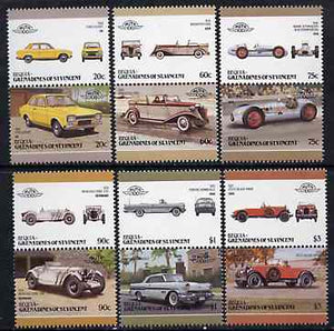 St Vincent - Bequia 1986 Cars #6 (Leaders of the World) set of 12 unmounted mint